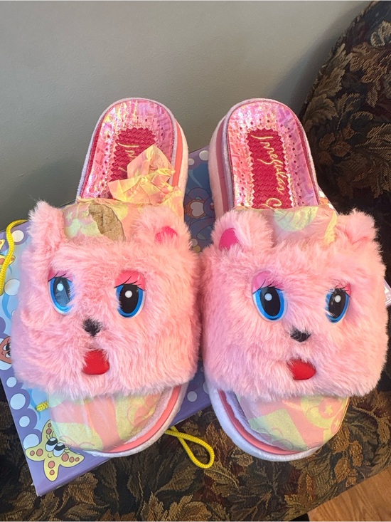 Irregular Choice Shoes - Irregular Choice Pink Furry Friend Sandals - new